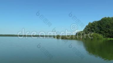 捷克共和国最大的池塘Rozmberk，Trebonsko保护区，教科文组织生物圈保护区，湿地