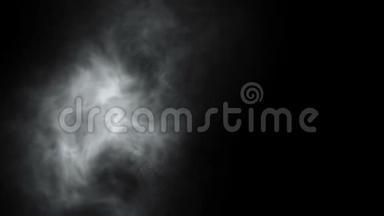 干冰烟雾云雾背景动画的分形噪声效果。