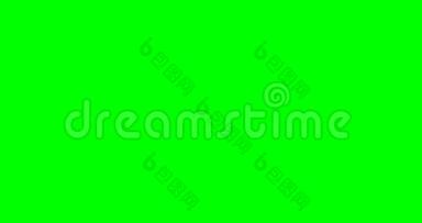 抽象漆刷笔划形状油墨飞溅与色度键绿色屏幕颜色流动，油墨飞溅