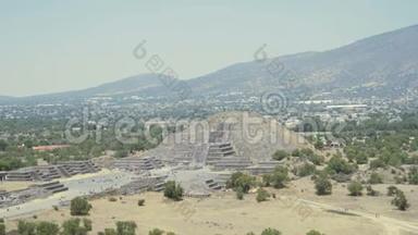 极远射自太阳金字塔，古遗址为玛雅城市特奥提瓦坎.. 旺季旅游