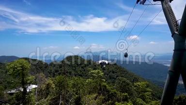兰卡维缆车，或天空驾驶室，兰卡维岛，马来西亚。
