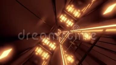旋转空间隧道走廊vj循环无限三维插图