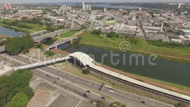 火车站。 巴西圣保罗市索科罗火车站。