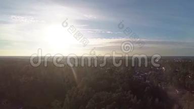 汉诺威附近温森德国农村土地的空中视频