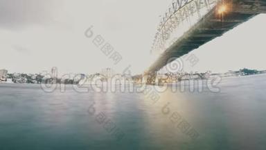 <strong>悉尼海港大桥</strong>白天到夜间，露娜公园天际线，岩石循环码头