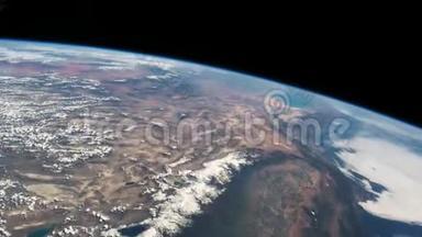 国际空间站-大约2019年1月：从国际空间站看到的地球。 地球空间探索