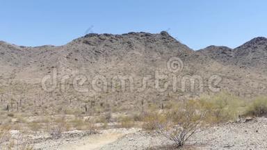 亚利桑那州，沙漠，南<strong>山</strong>公园的全景，显示沙漠和<strong>山</strong>