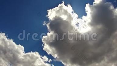 天空云，天空有云，太阳云心情有太阳4K高清视频