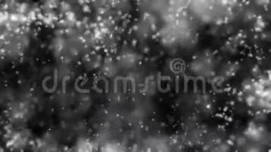 雪花，浅深的田野/1080p强烈的雪<strong>视频背景</strong>循环