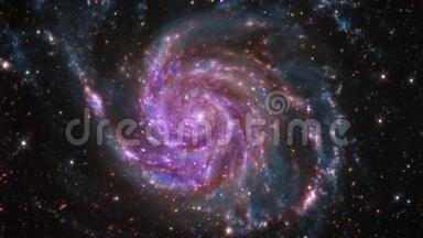 4K NASA电影收藏-M101螺旋星系。