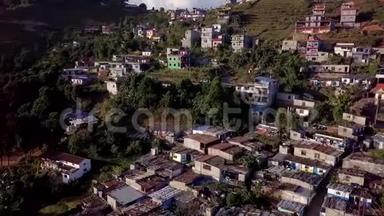 喜马拉雅山的尼泊尔共<strong>同城</strong>镇。 鸟瞰图