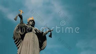俄罗斯，克拉斯诺达尔2018年9月29日：圣大烈士凯瑟琳纪念碑。
