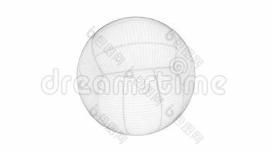 排球球3D型.