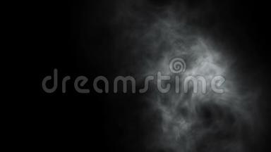 干冰烟雾云雾背景动画的分形噪声效果。