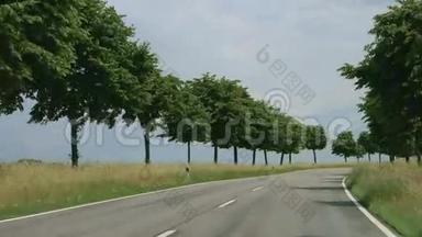 德国有树木的道路