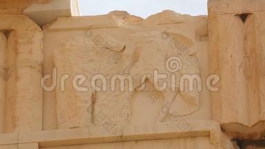 古寺帕台农神庙墙面细部的装饰