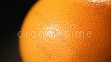 柑橘类水果特写，橘皮<strong>纤维素</strong>问题治疗，不健康皮肤