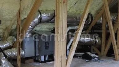 供暖特写管道系统屋顶安装供暖系统