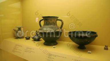 古陶器展览在阿戈拉博物馆，考古发掘发现
