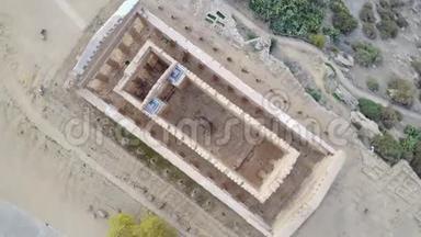 公元前六世纪康科迪亚古希腊神庙，<strong>庙宇</strong>谷，阿格里根托，西西里岛。