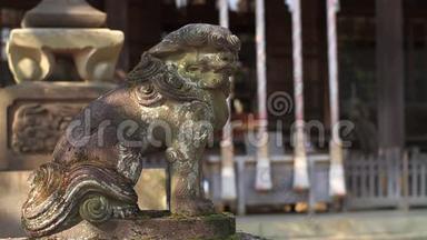 东京神社石像守护犬