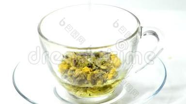 菊花花，中国茶加强眼睛
