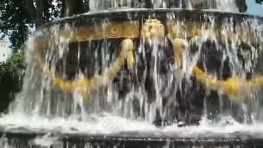 欧洲巴洛克风格的喷泉