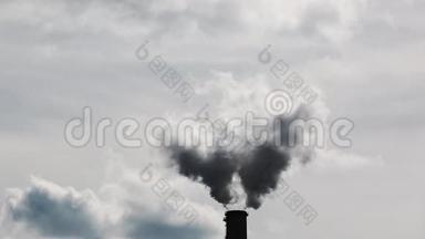 工业烟雾堆