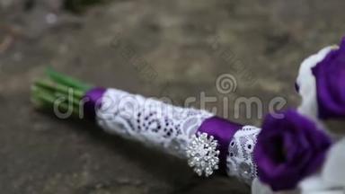 紫色婚礼花束