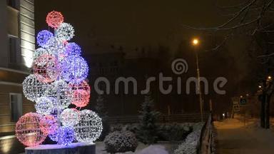 除夕夜`LED圣诞树