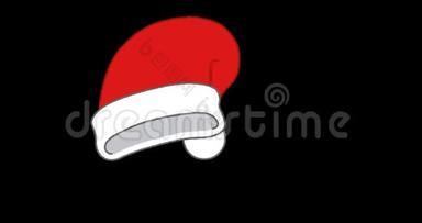 快乐圣诞老人帽子动画
