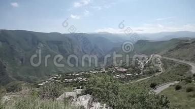 亚美尼亚的道路和自然天空、<strong>旅游</strong>、景观、背景、<strong>旅游</strong>、山地、全景