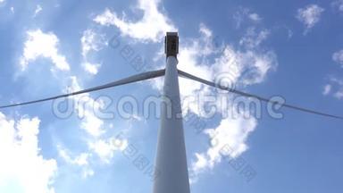 工业风力发动机提供生物能源后视。 关门