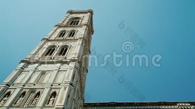 乔托坎帕尼勒钟楼。 佛罗伦萨和意大利的杰出地标
