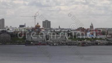 河流和城市<strong>上岸</strong>。 哈萨克斯坦、鞑靼斯坦、俄罗斯