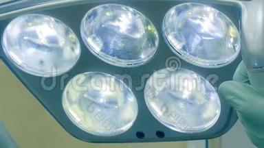 牙科诊所灯泡专业医疗设备。
