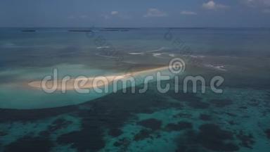 航空：一个小岛，一个<strong>失落</strong>的岛屿，美丽的蔚蓝的水，一个两人的岛屿，桑给巴尔，马尔代夫