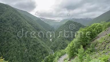 高加索山脉史诗白种人美丽自然格鲁吉亚文化