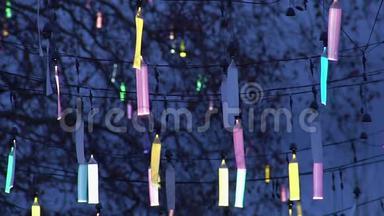 城市<strong>街道照明</strong>、节日荧光装饰的创意设计