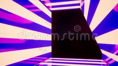 紫色霓虹灯抽象彩色背景，3D渲染循环视频超<strong>高清</strong>4K 3840x2160