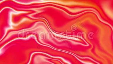 红粉色彩色渐变色液体混合液体循环动画