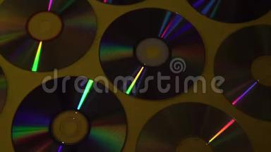 老式CD或DVD光<strong>盘</strong>背景，用于数据<strong>存储</strong>、共享电影和音乐的旧圆<strong>盘</strong>