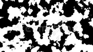 数字黑白图案抽象背景动画.. 无缝环路动画背景，壁纸..