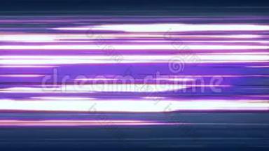 快速的霓虹灯条纹。 快速的霓虹灯闪烁的线条在紫色，粉红色和凉爽的蓝色条纹