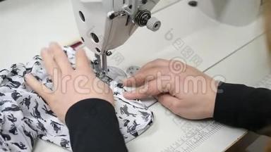 纺织工作室缝纫机上的针线活