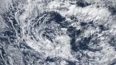 飓风风暴龙卷风，卫星观景.. 一些由美国宇航局提供的视频元素。