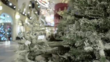 商场`新年及圣诞冻树装饰