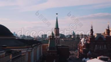 克里姆林宫红色广场建筑美丽的莫斯科全景
