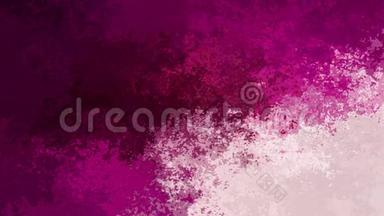 动画闪烁彩色背景全高清无缝循环视频-水彩溅液体效果-彩色粉红色