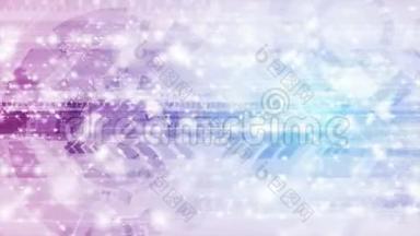 技术闪闪发亮的抽象蓝紫运动背景